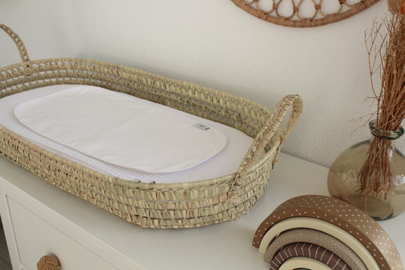 Cesta Muda Fraldas Waffle Branco