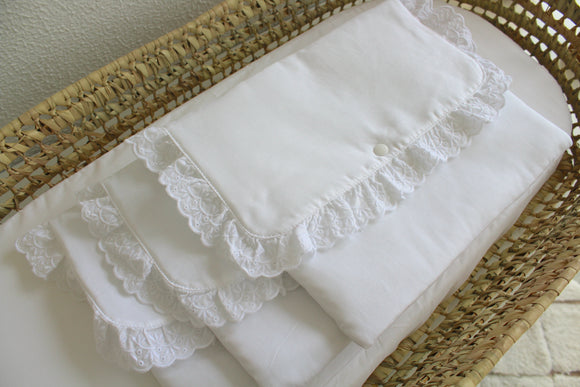Envelope Multiusos Branco c/bordado inglês