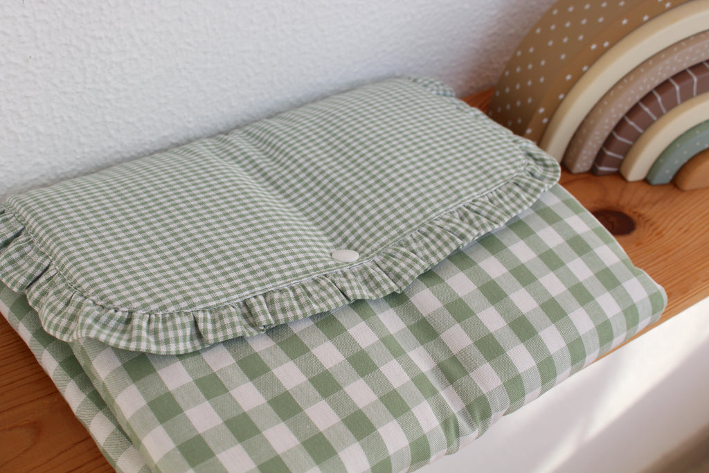 Muda Fraldas Portátil Simples | Vichy Verde