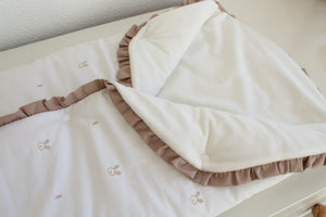 Manta Saco Polar | Branco Coelhinhos