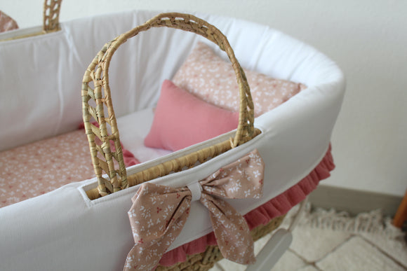 Alcofa de Verga | Rosa Flores e Musselina Blush