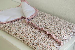 Manta Saco Polar | Floreado Rosa