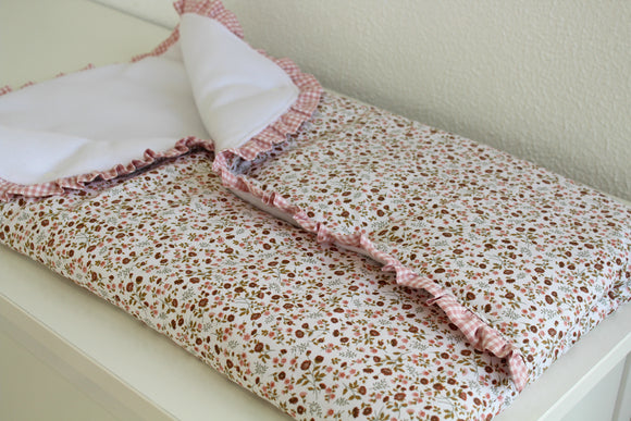 Manta Saco Polar | Floreado Rosa