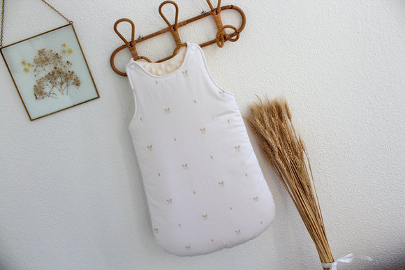 Saco de Dormir Polar | Branco Coelhinhos Beges