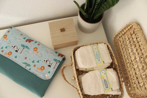 Muda Fraldas Portátil Com Bolsos | Animais