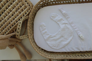 Babete + Prende Chupeta Plumeti Branco